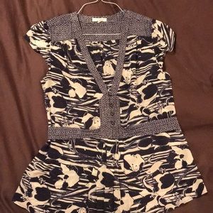 Anthropologie Porridge Ardith Silk Blouse